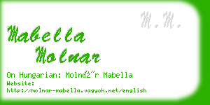 mabella molnar business card
